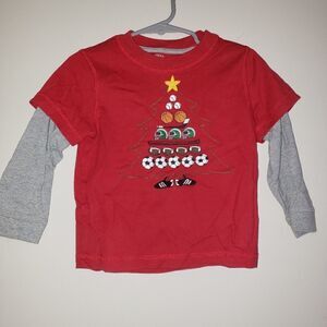 J KHAKI CHRISTMAS GRAPHIC LONG SLEEVE TEE